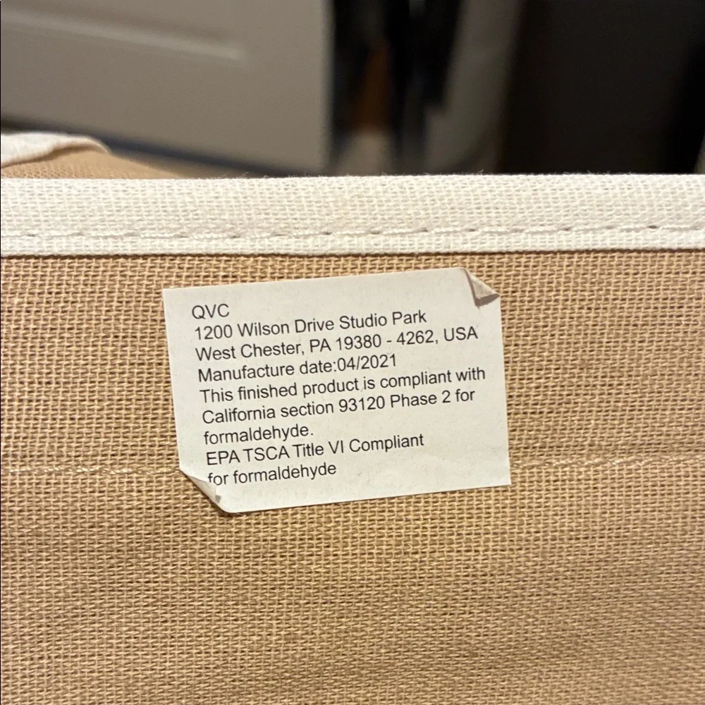 Beige Over-the-Door Storage Organizer 40” Long, 12” Wide